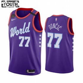 Camiseta Niños Dallas Mavericks Luka Doncic 77 Nike 2020 Rising Star Swingman